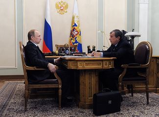 Встреча Владимира Путина с главой «Роснефти» Игорем Сечиным. 4 февраля 2015-го
