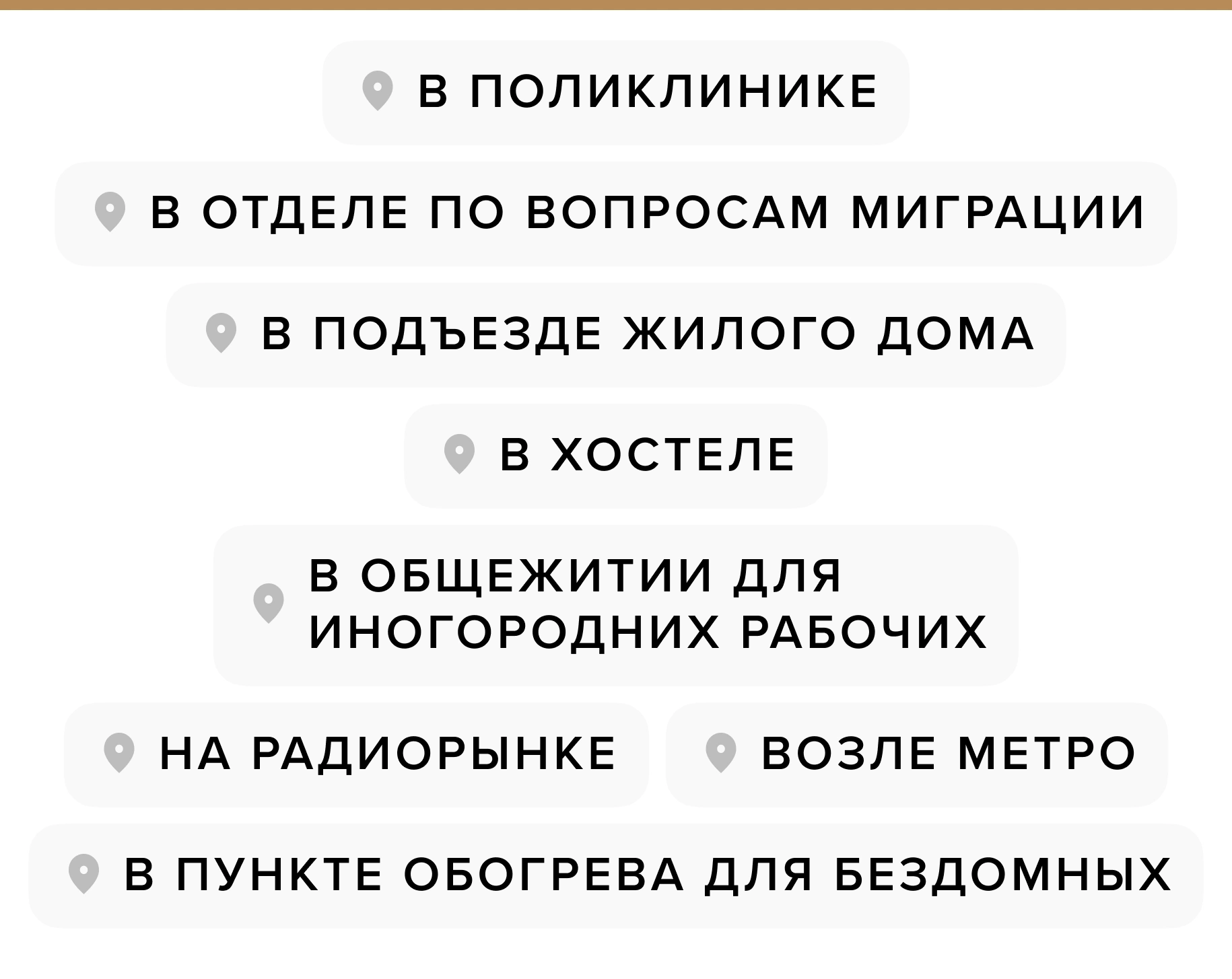 Кажется, теперь повестку в военкомат могут вручить практически везде Список  неожиданных мест в Москве и Петербурге — Meduza