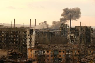 Мариуполь. Последствия боев за «Азовсталь». 22 апреля 2022 года
