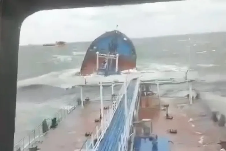 Two Russian tankers wreck in Kerch Strait storm, killing one sailor and risking ‘one of largest environmental disasters’ ever in Black Sea