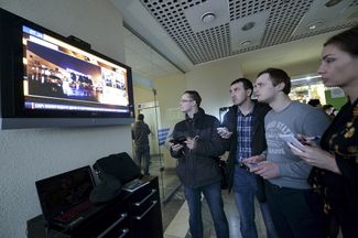Журналисты в аэропорту Ростова-на-Дону