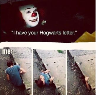 Пеннивайз: «У меня твое письмо из „Хогвартса“»