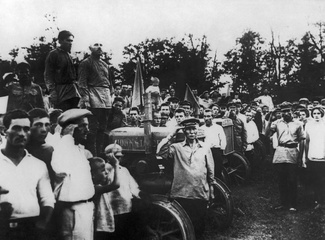 Колхозники в станице Новощербиновской, 1930 год