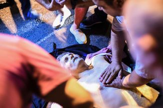 Раненый во время попытки госпереворота в Турции, 16 июля