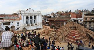 Руины религиозных построек в Катманду
