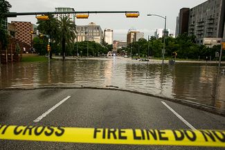 Затопленные улицы в Остине. 25 мая 2015 года