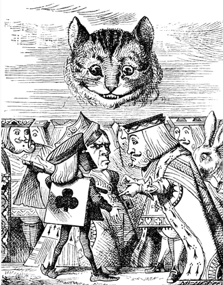 Чеширский Кот над Королем, Королевой и Палачом