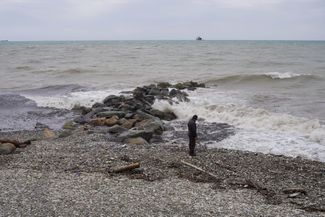 Tuapse city beach. April 25, 2026