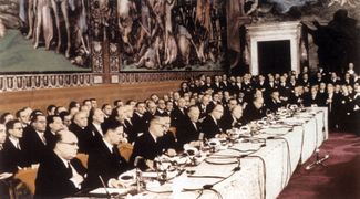 Подписание Римского договора 25 марта 1957 года