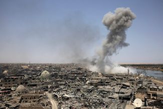 9 июля 2017 года. Авиация коалиции поддерживала наступление на Мосул с воздуха. В результате одного из таких авиаударов погибли более 100 жителей города.