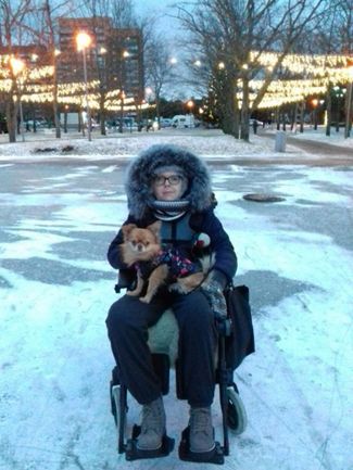 Милана Каштанова и ее собака Тоффи, 2020 год