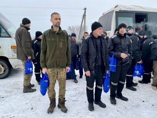 Ukrainian prisoners of war return to Ukraine, February 4, 2023