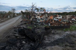 Разрушенное село Яцковка в Харьковской области