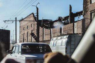 Разрушения, вызванные взрывной волной от падения метеорита в Челябинске. 15 февраля 2013 года