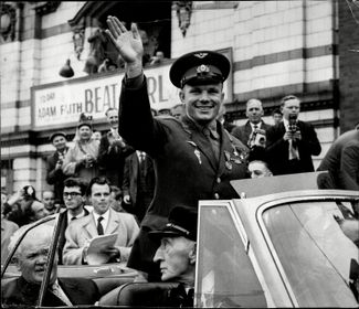 Визит Юрий Гагарина в Великобританию. 13 июля 1961 года