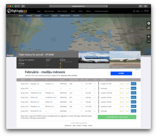 <a href="https://www.flightradar24.com/data/aircraft/vp-bhm" target="_blank">Данные</a> о самолете «Ерофея» с сайта Flightradar24.