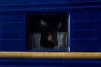 Evacuation train. Pokrovsk, Donetsk region. May 24, 2022