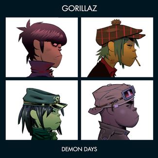 Gorillaz — «Demon Days», 2005 год, автор обложки — художник Джейми Хьюлетт.