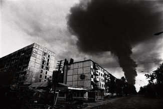 Улица Мира в Грозном. Август 1996 года