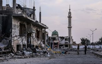 Разрушения в Пальмире. 27 марта 2016 года