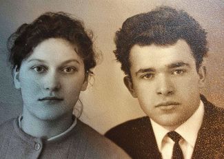 Василий Калин с женой 