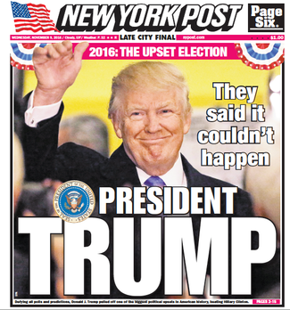 The New York Post: «Они говорили, что этого не может быть. Президент Трамп»