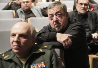 Pavel Lungin attends a screening and discussion of “Brotherhood” at the Russian Ministry of Culture. April 12, 2019