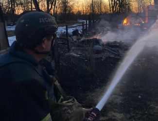 After a Russian drone attack in the Novgorod-Seversky district of the Chernihiv region, two private houses were destroyed.