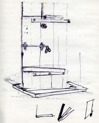 One of Lazareva’s prison drawings