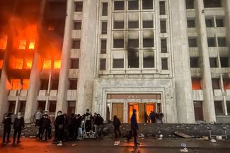 Протесты в Алматы. 5 января 2022 года