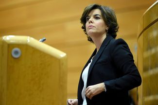 Сорайя Саэнс де Сантамария — вице-премьер Испании, назначенная исполняющей обазанности президента Каталонии