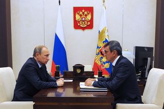 Владимир Путин и Сергей Меняйло