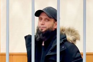 Дмитрий Чебанов в суде по избранию ему меры пресечения. 17 сентября 2021 года