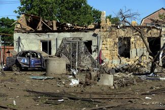 Жилой дом на окраине Одессы, разрушенный из-за ракетного удара