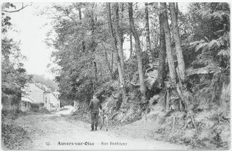Открытка «Улица Добиньи, Овер-сюр-Уаз» 1900-1910 годы
