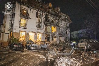 Гостиница, разрушенная в результате российской атаки