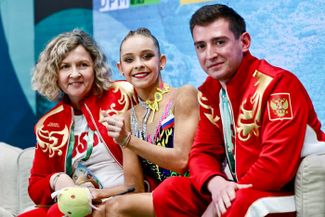 The European Rhythmic Gymnastics Championships concluded in Bulgaria. The national anthems of Russia and Belarus (which Ukrainian athletes protested against) were played, and the Russian team was composed almost entirely of students from Kabaeva’s academy