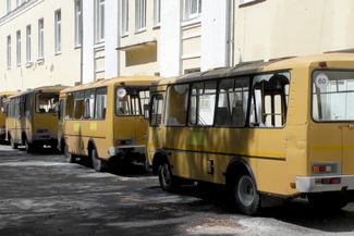 Городские автобусы в Шебекино. В городе приостановлено транспортное движение