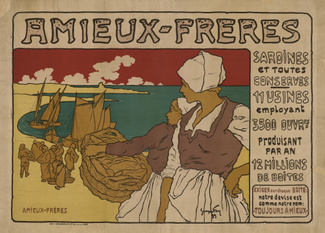 Жорж Фэ. Amieux-Frères: сардины и разные консервы. 1899 