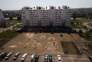 Новый микрорайон Надежда в Крымске, июль 2017 года