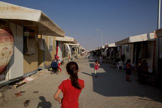 Refugee camp in Kilis, Turkey. September 14, 2014.