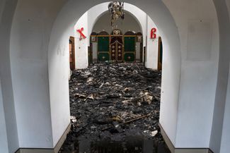 The Alexander Nevsky Church in Kramatorsk, damaged in a Russian attack. August 11, 2026