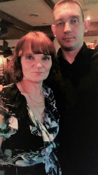 Pavel Andryushkin with his mother Marina