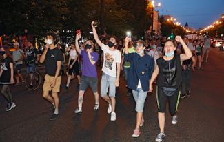 Митинг в поддержку арестованного губернатора. 13 июля 2020. Хабаровск
