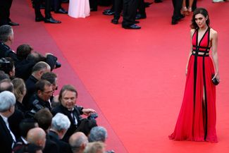 Екатерина Мцитуридзе на премьере фильма Педро Альмодовара «Джульетта» на Каннском кинофестивале. 17 мая 2016 года