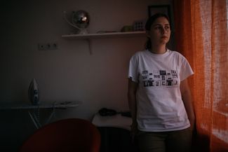 Полина Накрайникова в своей квартире в «Кошелев-парке», июль 2018 года