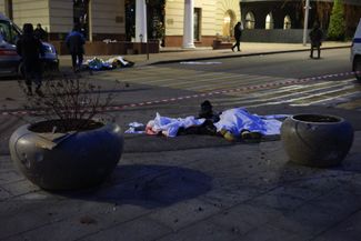 Тела погибших на улице Белгорода