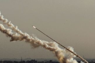 Ракета, выпущенная из сектора Газа по Израилю