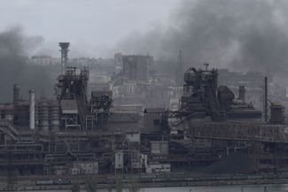 The Azovstal steel plant in Mariupol. May 10, 2022.