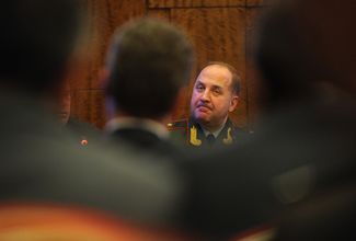 Игорь Сергун на конференции по противоракетной обороне в Москве, 3 мая 2012 года